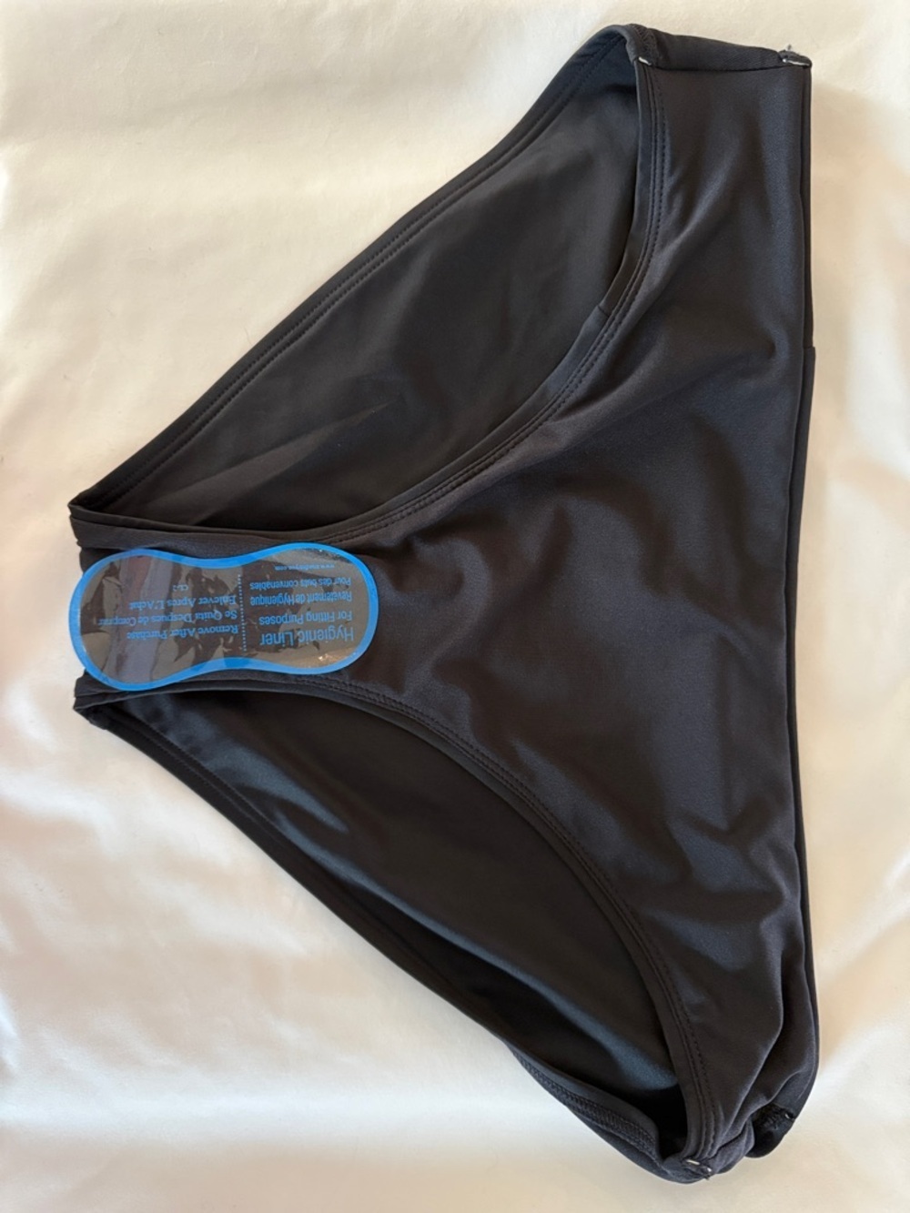 DKNY Black High-Cut Bikini Bottom with Buckle Detail - Picture 5 of 6